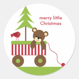 Adesivo Urso de Natal nos Vagões
