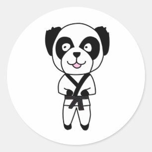 Adesivo Urso de panda das artes marciais