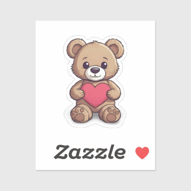 Adesivo Urso de pelúcia  (Folha)