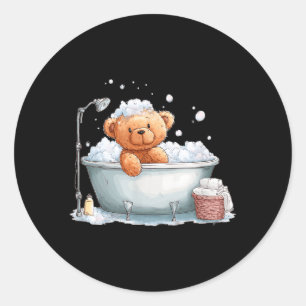 Adesivo Urso de pelúcia de espuma engraçado fantasiado de