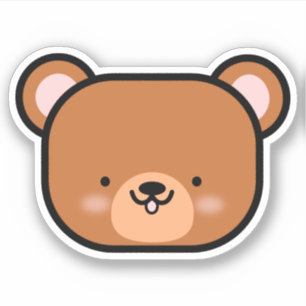 Adesivo Urso de pelúcia fofo