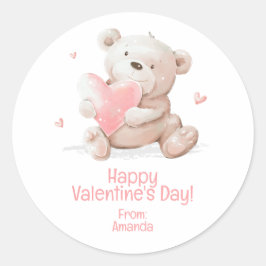 Adesivo Urso de pelúcia personalizado para o Dia dos Namor