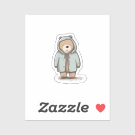 Adesivo Urso de Pequena Cana-d'Água