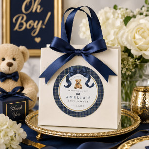 Adesivo Urso de Polo Xadrez Can Bearly Wait