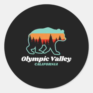 Adesivo Urso de Snowboard do Vale do olimpiadas da Califór