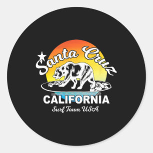 Adesivo Urso de surfe de Santa Cruz Califórnia Souvenir