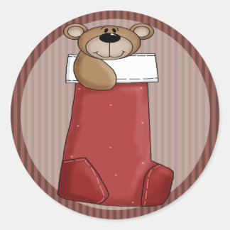 Adesivo Urso de Teddy de Natal