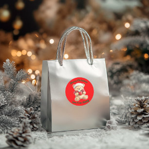 Adesivo Urso de Teddy de Natal