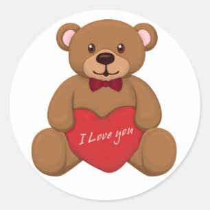Adesivo Urso de Teddy namorados