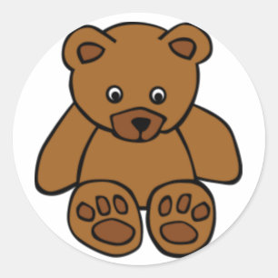 Adesivo Urso de ursinho de Brown