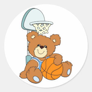 Adesivo Urso de ursinho do basquetebol