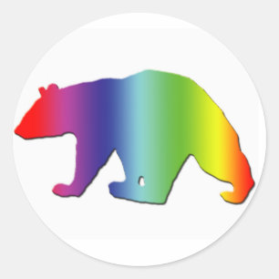 Adesivo Urso do arco-íris