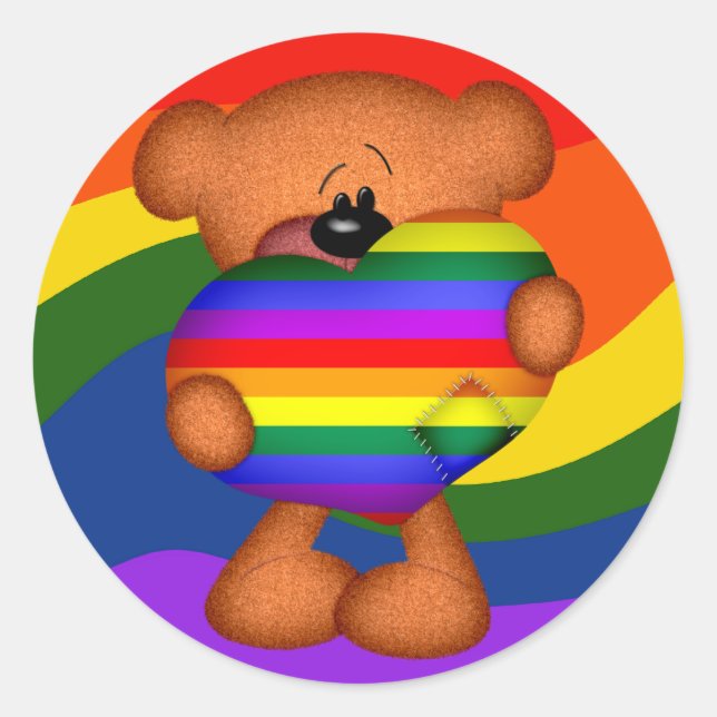 Adesivo Urso do Oração do Orgulho (Frente)