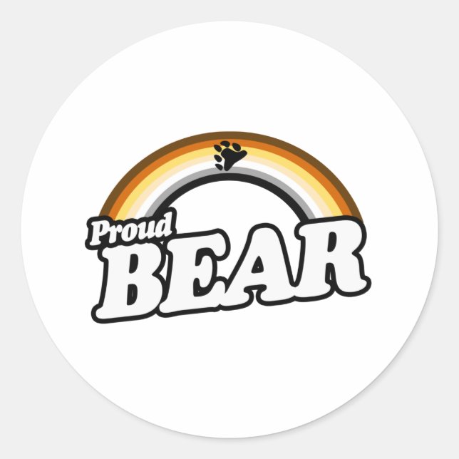 Adesivo Urso e Orgulho (Frente)