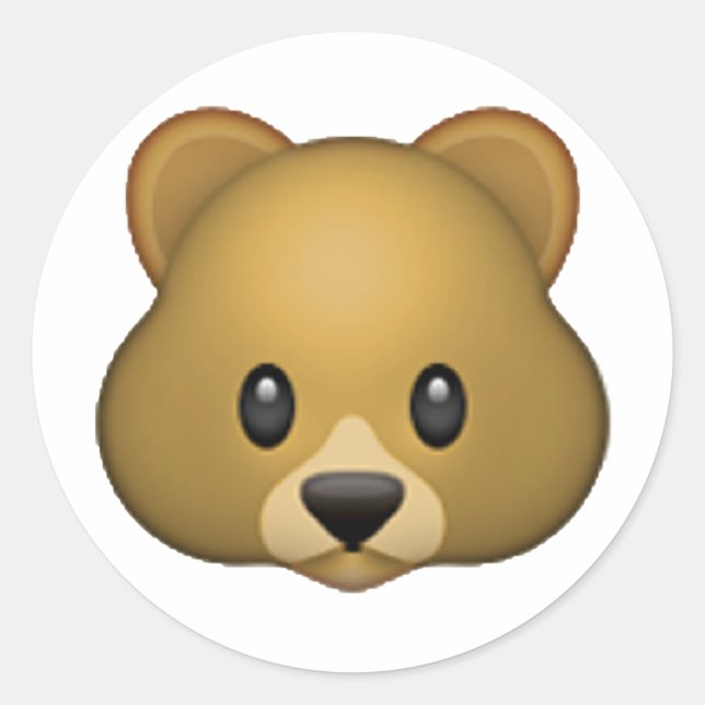 Adesivo Urso - Emoji (Frente)