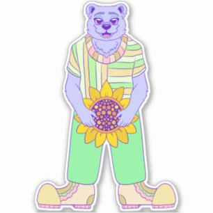 Adesivo Urso Feliz de Verão