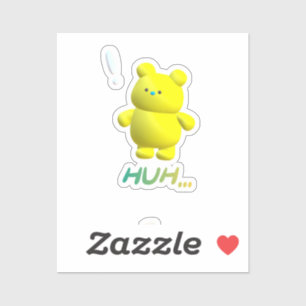 Adesivo urso fofo