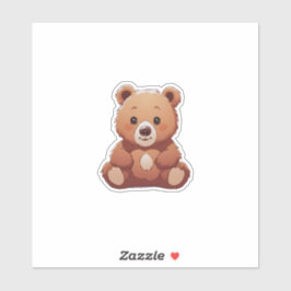 Adesivo urso fofo