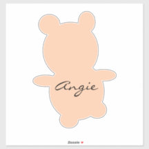 Urso Fofo Qualquer Cor Nome Carro