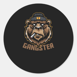 Adesivo Urso Gangster
