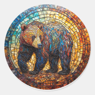 Adesivo Urso Grizzly na Design artística
