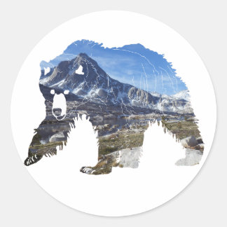 Adesivo Urso Grizzly no Alto das Serras: Sticker