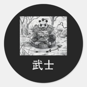 Adesivo Urso Guerreiro Panda Samurai
