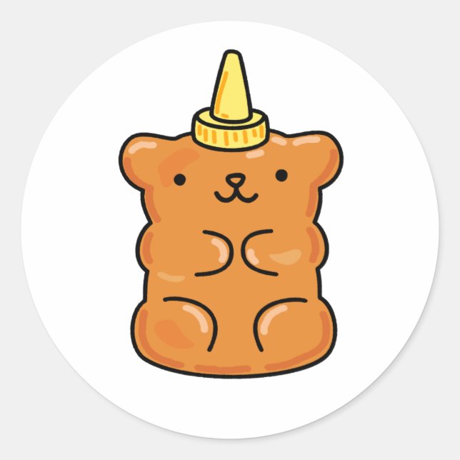 Adesivo Urso Gummy Cute Kawaii (Frente)