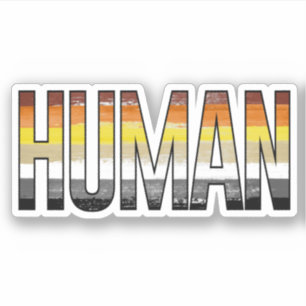 Adesivo Urso Humano