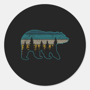 Adesivo Urso Natureza Grizzly Marrom Urso Preto Caminhada