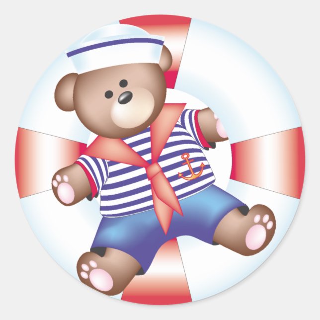 Adesivo urso náutico (Frente)