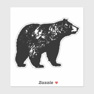 Adesivo Urso Negro