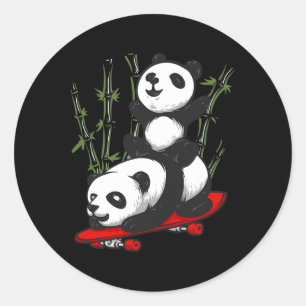Adesivo Urso Panda De Skate Selvagem Panda De Skate Divert