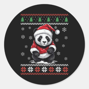 Adesivo Urso Panda Natal Feio Natal Para Adultos Crianças