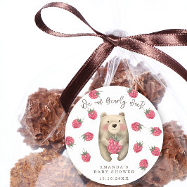 Adesivo Urso - podemos esperar chá de fraldas