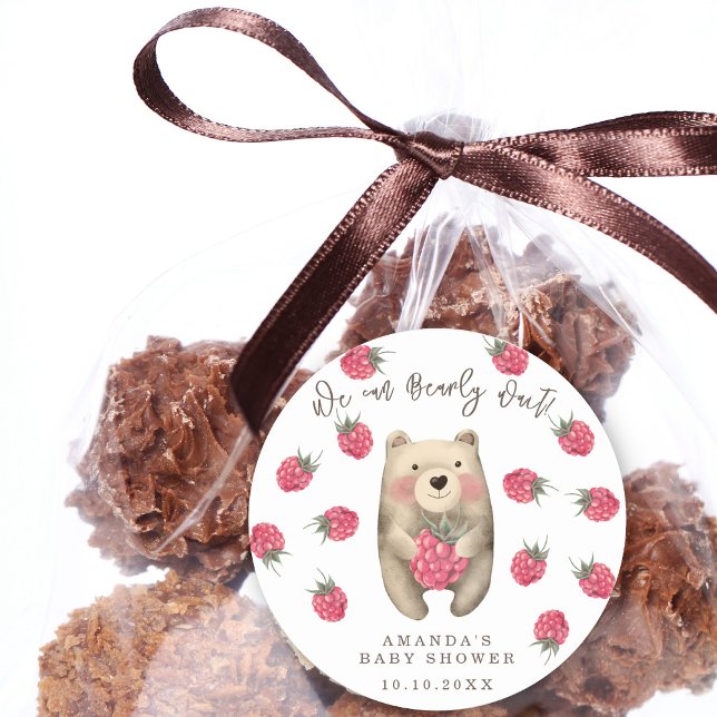 Adesivo Urso - podemos esperar chá de fraldas (Criador carregado)