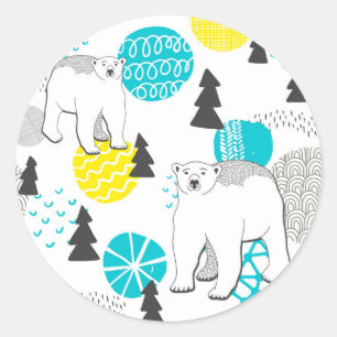 Adesivo Urso polar