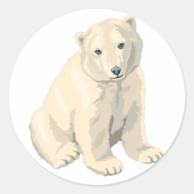 Adesivo Urso Polar Ameaçado (Frente)