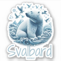 Urso polar artístico Svalbard Spitsbergen, Noruega