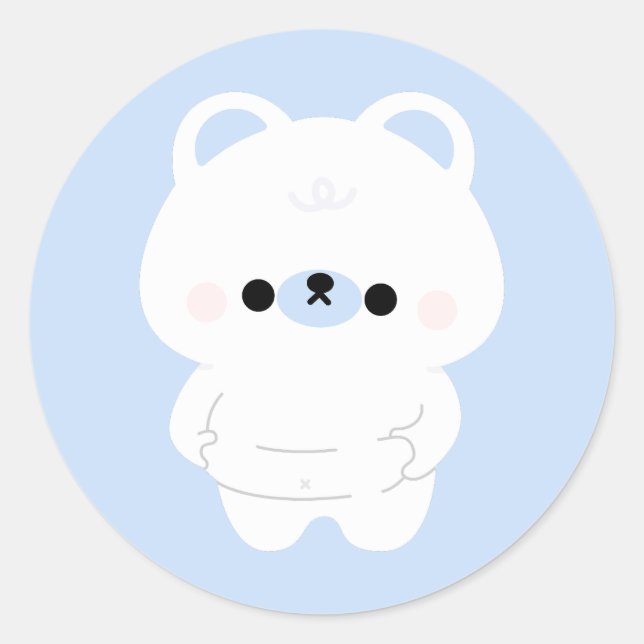 Adesivo Urso Polar Chonky (Frente)