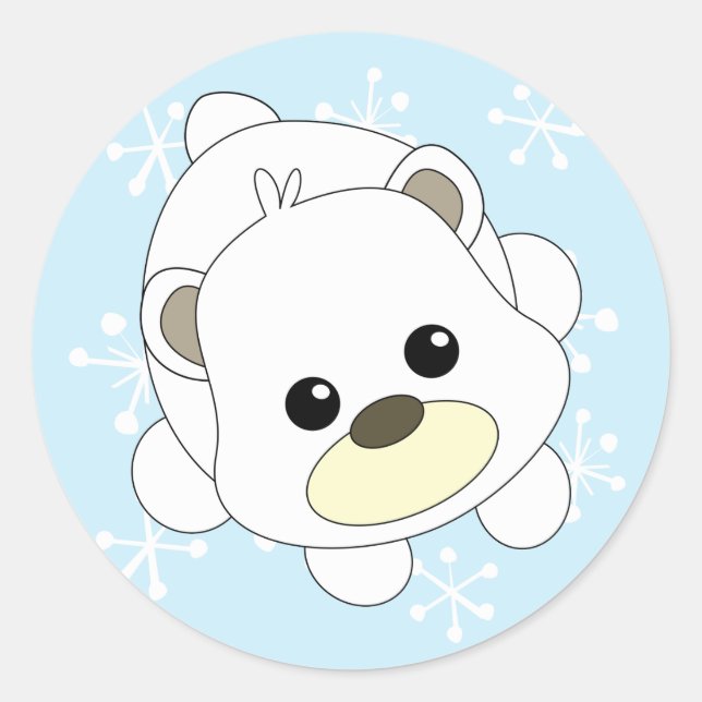Adesivo Urso Polar Cutie (Frente)