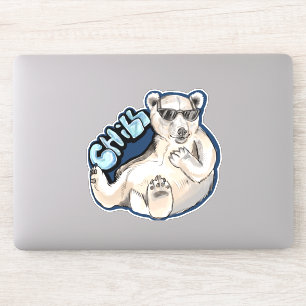Adesivo Urso polar frio