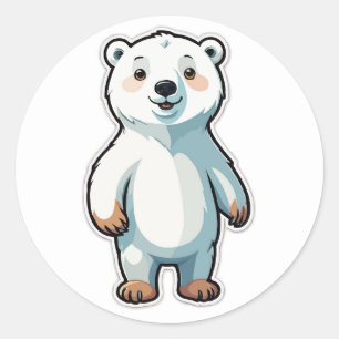 Adesivo Urso Polar Jogador - Uma Aventura Árctica Cuta