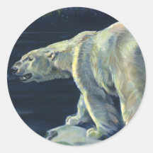 Urso Polar Vintage, Animais da Vida Marinha do Árt