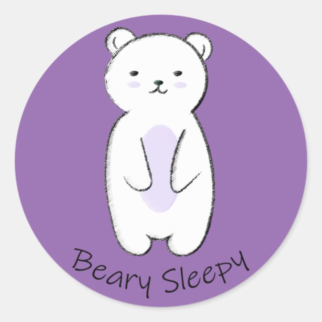 Adesivo Urso Sonolento Beary (Frente)