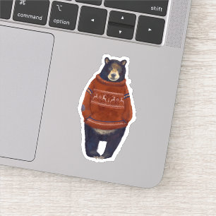 Adesivo Urso vermelho da camisola da rena