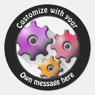 Adesivo Ursos de Texto Personalizados