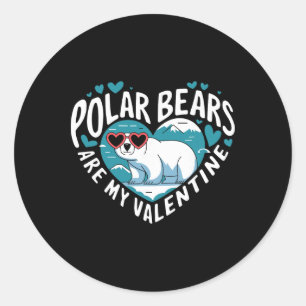 Adesivo Ursos Polares São Meu Namorado Urso Polar Fofo Do
