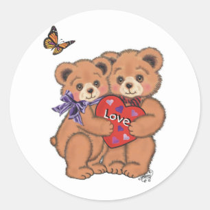 Adesivo Ursos Românticos