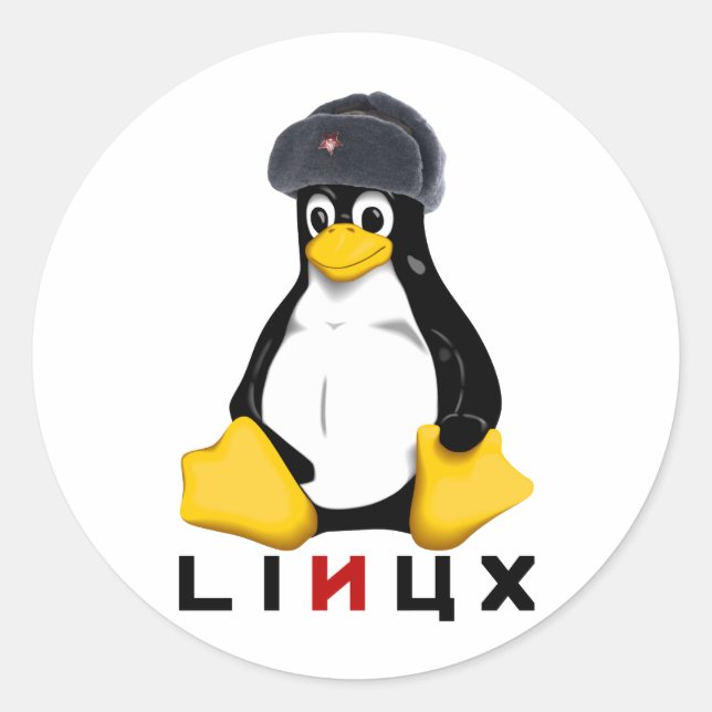 Adesivo Urss Linux (Frente)